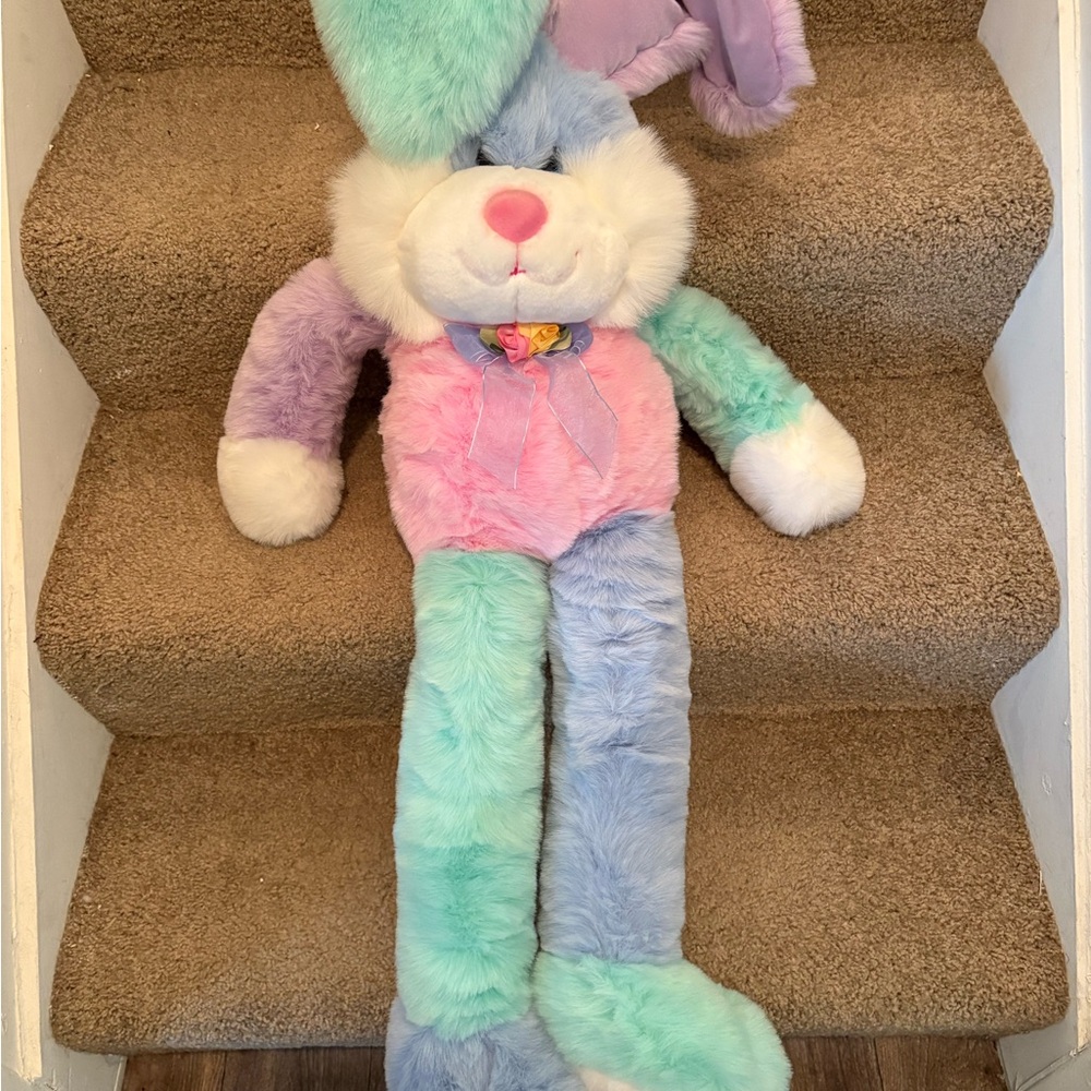 Vintage Jumbo Main Joy Pastel Plush Bunny